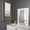 image:imageKingston Brass DTM32303BN Palatine 30 x 32Inch Wall Mount TowelRack Brushed NickelBrushed Brass