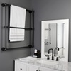 image:imageKingston Brass DTM32303BN Palatine 30 x 32Inch Wall Mount TowelRack Brushed NickelMatte Black