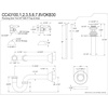 image:imageKingston CC43107VOKB30 Plumbing Sink Trim Kit Brushed Brass
