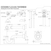 image:imageKingston CC53307VOKB30 Plumbing Sink Trim Kit Brushed Brass