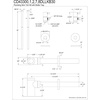 image:imageKingston CD43300DLLKB30 Plumbing Sink Trim Kit Matte Black