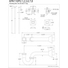 image:imageKingston KPK110P1 Plumbing Sink Trim Kit with PTrap Polished ChromePolished Chrome