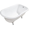 image:imageKingston VCTND483117W1 Roll Top Clawfoot Tub WhitePolished ChromeWhitePolished Chrome