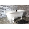 image:imageKingston VCTQ7D6732NLW Iron Double Ended Clawfoot Tub WhiteWhite
