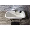 image:imageKingston VCTQ7D6732NLW Iron Double Ended Clawfoot Tub WhiteWhiteBrushed Nickel