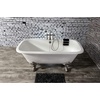 image:imageKingston VCTQ7D6732NLW Iron Double Ended Clawfoot Tub WhiteWhiteBrushed Nickel