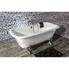image:imageKingston VCTQ7D6732NLW Iron Double Ended Clawfoot Tub WhiteWhiteBrushed Nickel
