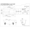 image:imageKingston VCTQ7D6732NLW Iron Double Ended Clawfoot Tub WhiteWhiteOil Rubbed Bronze