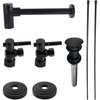 image:imageKingston Brass CC53300DLTRMK2 Trimscape Modern Plumbing Sink Trim Kit with Bottle Trap and Overflow Drain in Matte Black