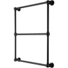image:imageKingston Brass DTM32303BN Palatine 30 x 32Inch Wall Mount TowelRack Brushed NickelMatte Black