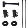 image:imageKingston CD43300DLLKB30 Plumbing Sink Trim Kit Matte Black