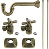 image:imageKingston KPK110P1 Plumbing Sink Trim Kit with PTrap Polished ChromeAntique Brass
