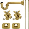 image:imageKingston KPK110P1 Plumbing Sink Trim Kit with PTrap Polished ChromeBrushed Brass