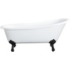 image:imageKingston VCTND5431B1 Clawfoot TubWhitePolished ChromeWhiteMatte Black