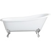 image:imageKingston VCTND5431B1 Clawfoot TubWhitePolished ChromeWhitePolished Chrome