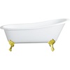 image:imageKingston VCTND5431B2 Single Slipper Clawfoot TubWhitePolished BrassWhitePolished Brass