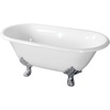 image:imageKingston VCTND603119NC1 Clawfoot TubWhitePolished Chrome