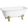 White/Polished Brass
