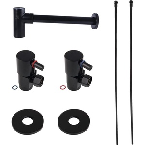 image:imageKingston CD43300DLLKB30 Plumbing Sink Trim Kit Matte Black