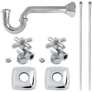image:imageKingston KPK110P1 Plumbing Sink Trim Kit with PTrap Polished ChromePolished Chrome