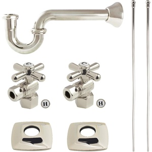 image:imageKingston KPK110P1 Plumbing Sink Trim Kit with PTrap Polished ChromePolished Nickel