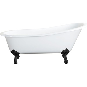 image:imageKingston VCTND5431B1 Clawfoot TubWhitePolished ChromeWhiteMatte Black