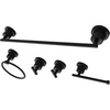 image:imageKingston BAH8212478SN Bar Bathroom Accessory Set Brushed NickelMatte Black