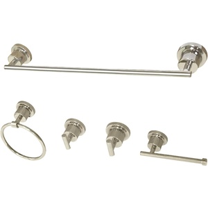image:imageKingston BAH8212478SN Bar Bathroom Accessory Set Brushed NickelPolished Nickel