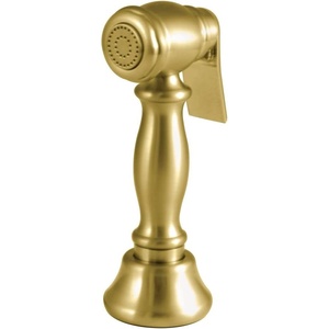 image:imageKingston Brass CCRP1K7SPR Vintage Kitchen Faucet Side Sprayer Brushed Brass