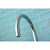 image:imageKINGSTON BRASS KS8721ZX Millennium Widespread Kitchen Faucet with ABS Sprayer Polished Chrome  Millennium collection Doublehandle With plastic sprayer Solid brass construction for durabilityPolished Chrome