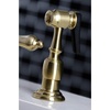 image:imageKingston Brass KB1792ALBS Heritage 8Inch Centerset Kitchen Faucet Polished BrassBrushed Brass