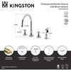 image:imageKingston KS2798BPLBS Widespread Kitchen Faucet Brushed Nickel