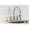 image:imageKingston KS2798BPLBS Widespread Kitchen Faucet Brushed Nickel