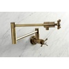 image:imageKingston KS4103BEX Essex Wall Mount Pot Filler Faucet Antique BrassAntique Brass