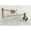 image:imageKingston KS4103BEX Essex Wall Mount Pot Filler Faucet Antique BrassAntique Brass