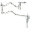 image:imageKingston KS2101AL Wall Mount Pot Filler Faucet Polished Chrome  Heritage collection Solid brass construction for durability Dripfree ceramic disc cartridgePolished Chrome