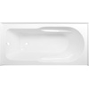 image:imageAqua Eden VTAP603216L 60Inch Acrylic AntiSkid 3Wall Alcove Tub with Left Hand Drain Hole WhiteWhite