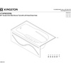 image:imageAqua Eden VTAP603216L 60Inch Acrylic AntiSkid 3Wall Alcove Tub with Left Hand Drain Hole WhiteWhite