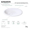 image:imageKingston VCTPN573217 57 Cast Iron Oval DropIn Tub White