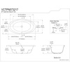 image:imageKingston VCTPN573217 57 Cast Iron Oval DropIn Tub White