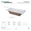 image:imageKingston XVTPN672817C 67 Acrylic DropIn Tub Glossy White