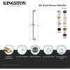 image:imageKingston Brass K180A8 Designer Trimscape Showerscape 24Inch Shower Slide Bar with Pin Wall Hook Brushed NickelBrushed Nickel