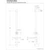 image:imageKingston KX2540 24 Stainless Steel Shower Slide Bar Matte BlackMatte Black