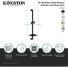 image:imageKingston KX8267 24 Stainless Steel Shower Slide Bar Brushed Brass