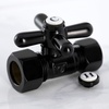 image:imageKingston CC44450X QuarterTurn Straight ShutOff Valve Matte Black