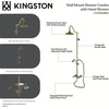 image:imageKingston CCK3663BEX Wall Mount Rain Drop Shower System Antique Brass