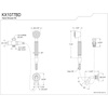 image:imageKingston KX1077BD Vintage Hand Shower Kit Brushed Brass