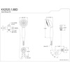 image:imageKingston KX2520BD MultiFunction Hand Shower Kit Matte Black
