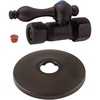 image:imageKingston Brass CC44455K 58Inch OD X 12Inch OD Comp QuarterTurn Straight Stop Valve with Flange Oil Rubbed Bronze
