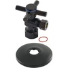 image:imageKingston Brass CC54302XK 58Inch OD X 12Inch or 716Inch Slip Joint QuarterTurn Angle Stop Valve with Flange Polished BrassMatte Black